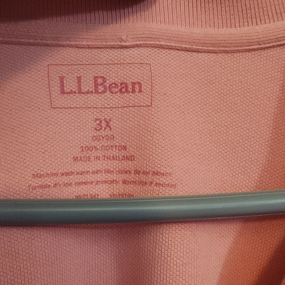 L.L. Bean Soft Pink Long Sleeve Shirt - Picture 2 of 4